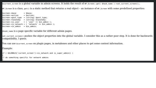Wordpress: What is the $current_screen global variable? (2 Solutions!!) смотреть онлайн