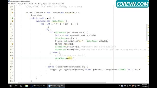 JAVA CORE 05 Đồng bộ luồng synchronized trong Java смотреть онлайн