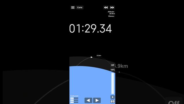 SFS : Speedrun Of Earth Low Orbit, Under 2 Minutes. #space #spaceflightsimulator #speedrun #orbite
