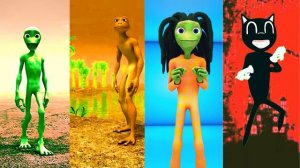 COLOR DANCE CHALLENGE DAME TU COSITA vs Patila vs El Taiger - Me Kemaste vs green alien dance
