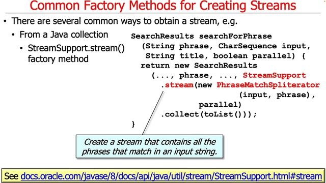 Common Java Streams Factory Methods смотреть онлайн