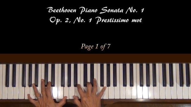 Beethoven Piano Sonata Op. 2, No. 1 Prestissimo Tutorial Part 1 SLOW смотреть онлайн