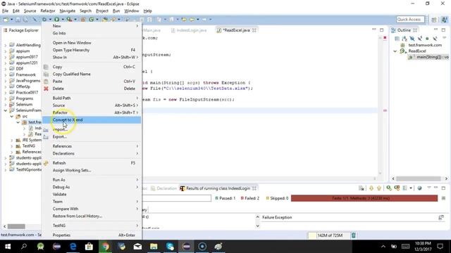 Selenium WebDriver -How to read excel file using Apache POI смотреть онлайн