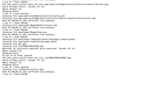 Magento: Failed while applying security patch SUPEE-6285 смотреть онлайн