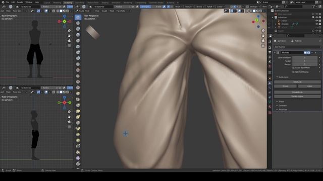 Groucho from "Dylan Dog" making of - Blender timelapse смотреть онлайн