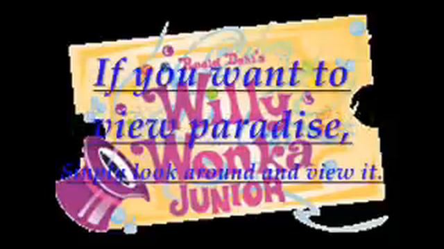 Pure Imagination Lyrics (Willy Wonka Jr.) смотреть онлайн