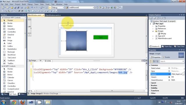 C# WPF Tutorial 2- Adding Image to WPF C# application (Image control , background image) смотреть онлайн
