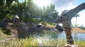 Лесенки и мерцание в игре «ARK: Survival Evolved» на новой видеокарте GTX 1650 Super OC.
