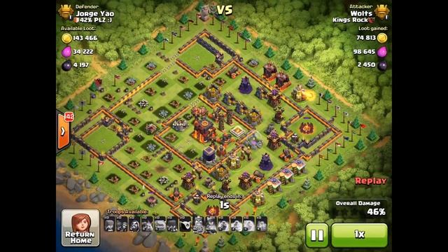 Clash of Clans | 4934 DEFENSIVE WIN! THE BIG BOMBS GO BOOM! смотреть онлайн