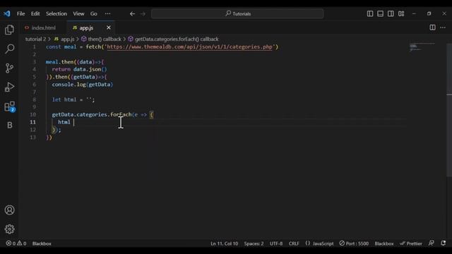 Fetch API in just 5 minutes | Meal API JavaScript #api #javascript смотреть онлайн