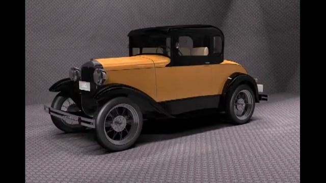 1930 Ford Model A Coupe _ 3D Model смотреть онлайн