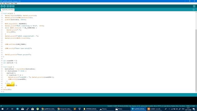 EP.18 ESP8266 (Node MCU V.3) And Line Notify แจ้งเตือนผ่าน "Line" | Nursery Arduino смотреть онлайн
