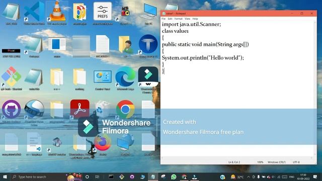 Run java program using notepad and cmd | Manoranjan | смотреть онлайн