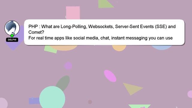 PHP : What are Long-Polling, Websockets, Server-Sent Events (SSE) and Comet? смотреть онлайн