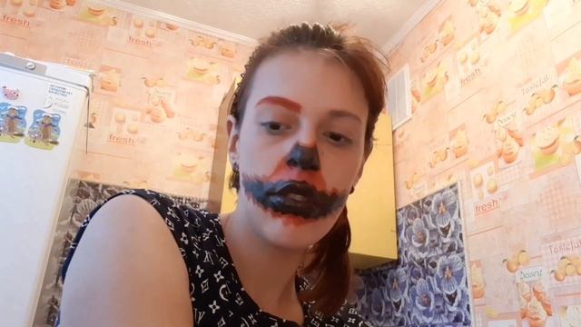 Halloween pumpkin makeup - Грим на Хэллоуин тыква Tutorial смотреть онлайн