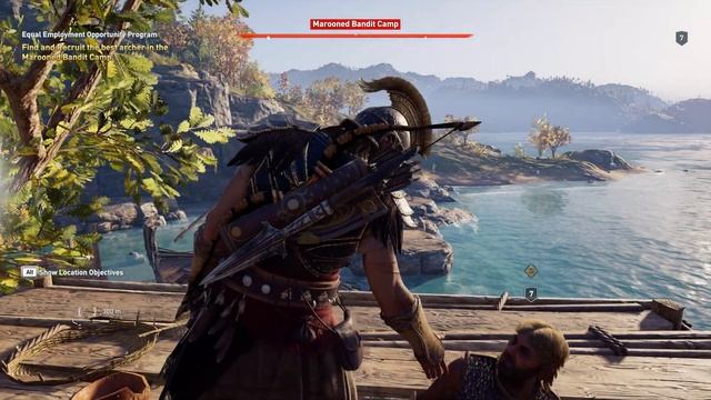 Assassin's Creed Odyssey - How to recruit the best archer in the Marooned Bandit Camp смотреть онлайн