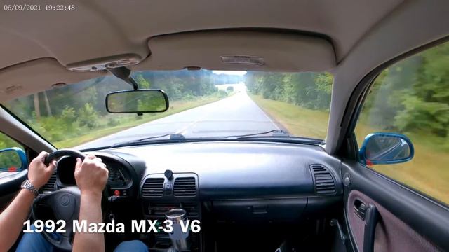 1992 Mazda MX3 V6 Driving Video смотреть онлайн