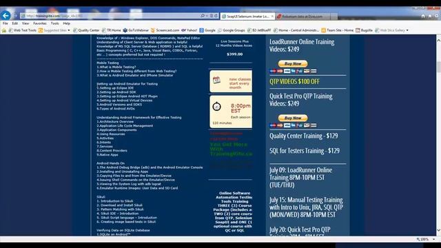 Mobile Apps Automated Software Testing Training Tutorial смотреть онлайн