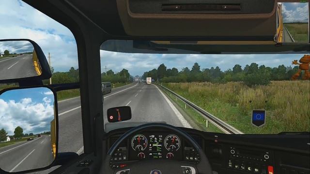 ETS2 1.28 ProMods 2.20 RusMap 1.7.4 Scania R520 Panevezys - Saratov Part 1/2 смотреть онлайн