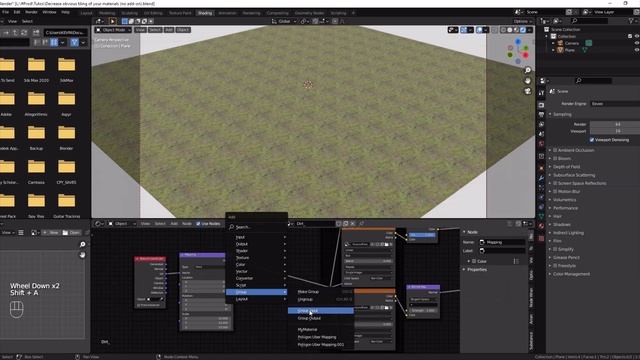 How to decrease texture tiling with Tile Nodegroup Blender 2.9 and 3.0 Quick Tips Series смотреть онлайн