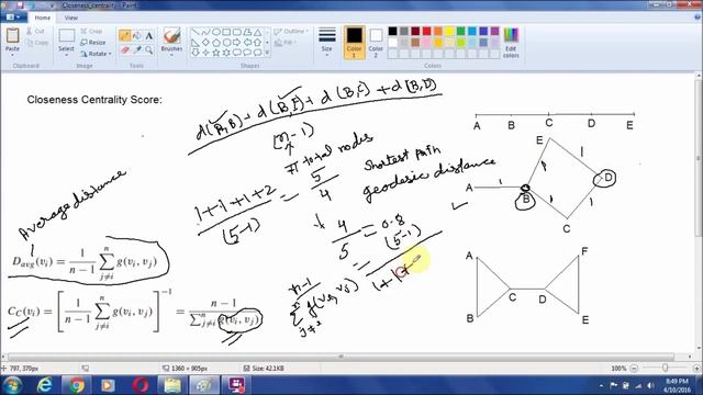 Closeness centrality (description and Java code demonstration) смотреть онлайн