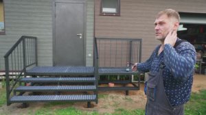 Установка крыльца на сваи за 3 часа