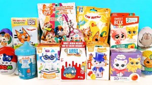 КОТИКИ Mix! СЮРПРИЗЫ, игрушки ТРИ КОТА, 44 котенка, Lost Kitties Sweet Box, Kinder Surprise unboxing