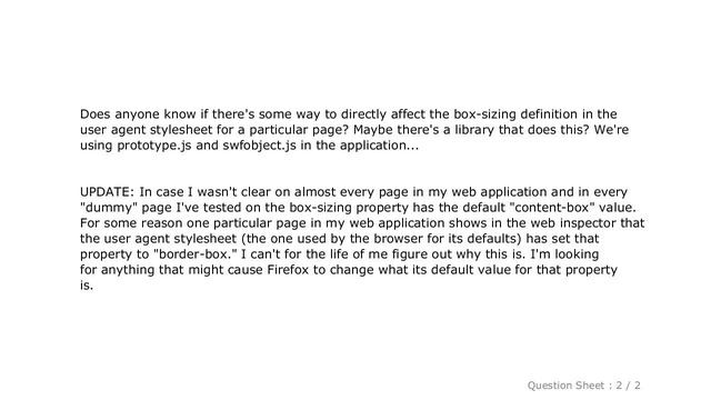 CSS : What causes the "user agent stylesheet" to use "border-box" instead of "content-box" for box- смотреть онлайн