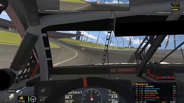 Racing 134 Laps At Kansas In NIS Open