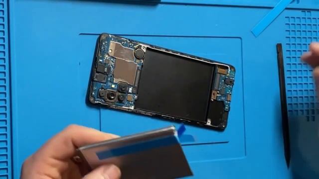Samsung A71 A715F/DS Замена дисплея | Замена батареи | Замена средней рамки | Полный разбор |Ремонт смотреть онлайн