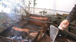 ГОТОВИМ   СТЕРЛЯДЬ на мангале рецепт