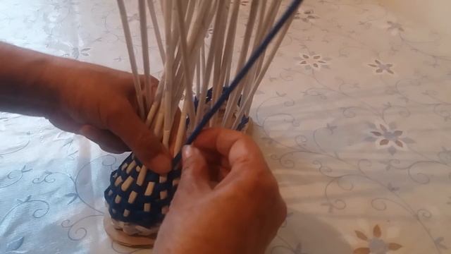 Башмачок. Плетение из газетных трубочек