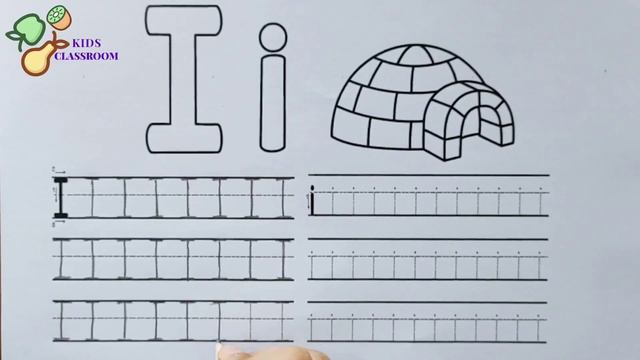 Tracing Alphabet Letter Ii | Tracing Small and Capital Letter I | Practice Writing by Kids Classroo смотреть онлайн