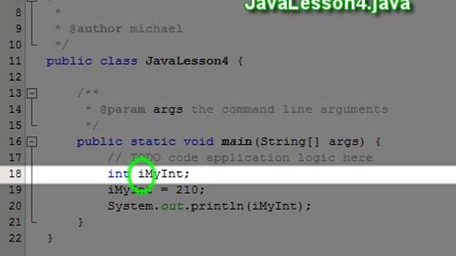 Java Lesson 4: Variables смотреть онлайн