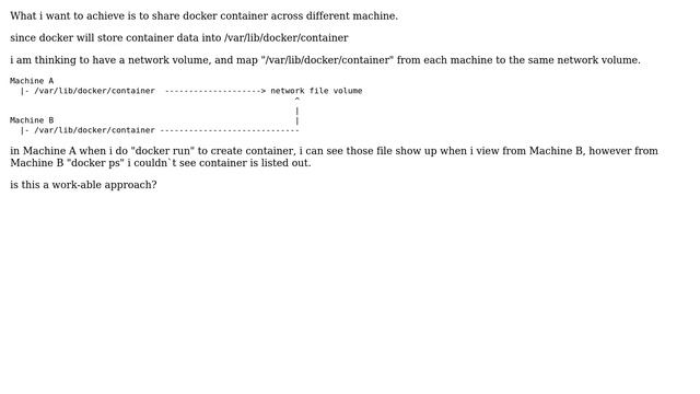 Can we use share volume to share docker container across different host? смотреть онлайн