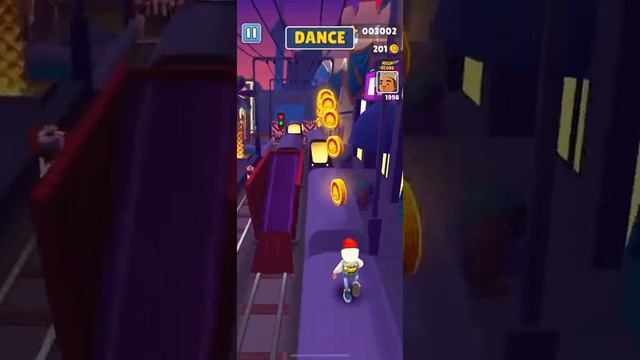 Subway Surfers - collecting boosters (jetpack,coin magnet) DANCE word смотреть онлайн