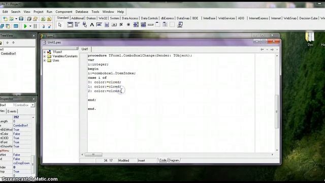 Delphi 7 робота с компонентом Combobox смотреть онлайн