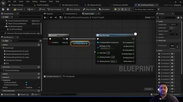 Как сделать СТРЕЛЬБУ. Часть 1. Добавляем оружие | Уроки Unreal Engine 5 для начинающих