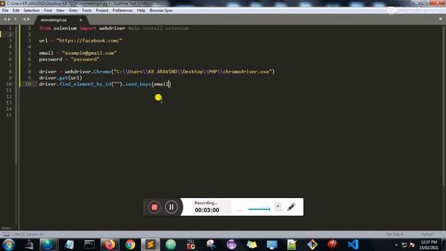 How to Automate Login Process Using Selenium Python |FindElement in selenium python смотреть онлайн