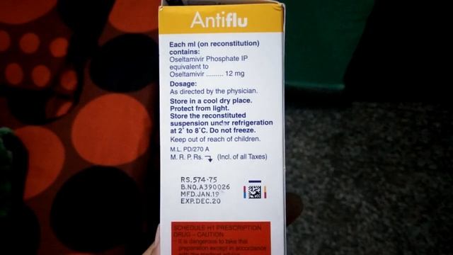 Antiflu | Oseltamivir oral 12 mg| swine flu| h1n1 | influenza virus types A and B medicine смотреть онлайн