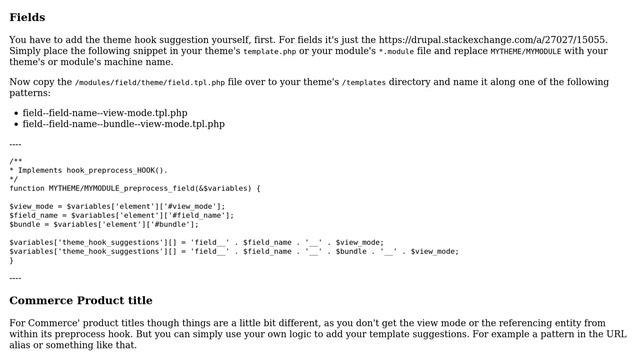 Drupal: How do I create a field template or template override for a specific display mode? смотреть онлайн