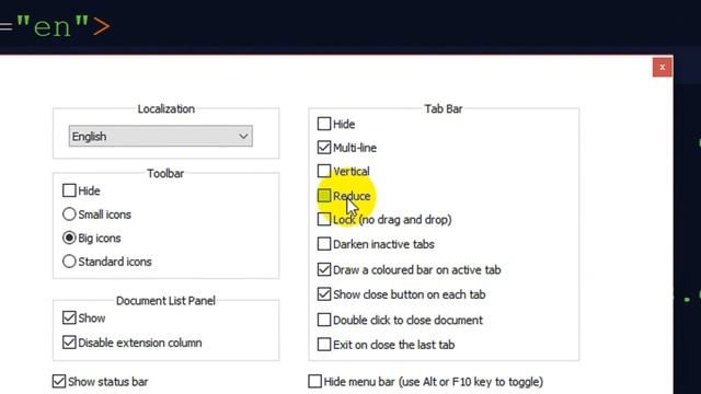 How To Enable Reduce Tab Bar In Notepad смотреть онлайн