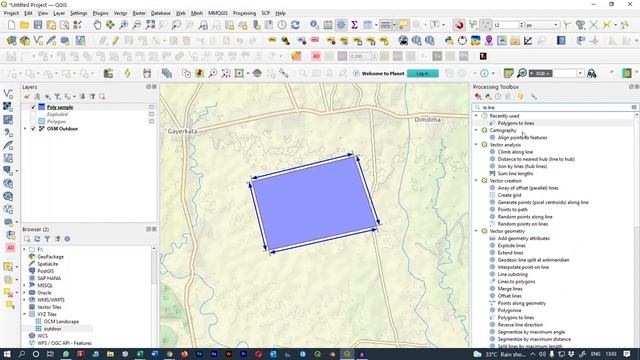 Create Measurement Lines like AutoCAD in QGIS || Polygon Line Length Calculation смотреть онлайн