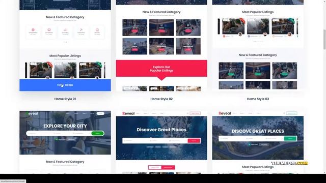 Reveal - Directory and Listing WordPress Theme marketplace hotel booking Website Builder смотреть онлайн