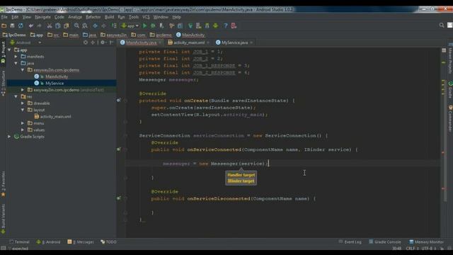 Android Studio Tutorial 56 Interprocess Communication using Messenger смотреть онлайн
