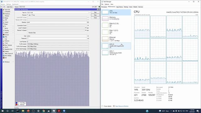 Mikrotik - Bandwidth Test смотреть онлайн
