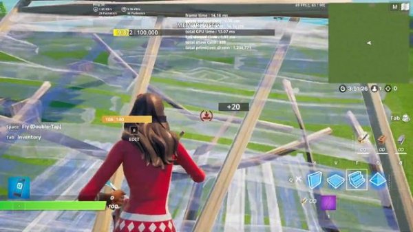 Cyber power Gaming pc Fortnite test i7 11700f rtx 3060ti