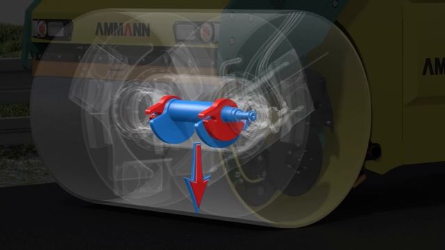 Как устроен вибратор на дорожном катке? / AMMANN / Standart vibration смотреть онлайн