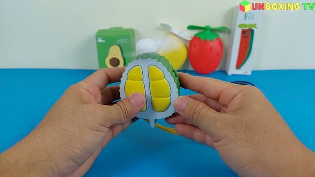 Mini Fan Fresh Fruit - Super Cool, Strawberry Banana Durian Watermelon Avocado | Unboxing And Revie смотреть онлайн