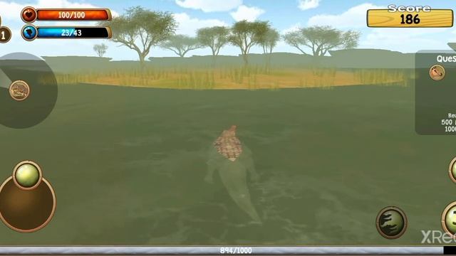 ПЕРВЫЙ ВЗГЛЯД НА ИГРУ WILD CROCODILE SIMULATOR 3D - #1 смотреть онлайн